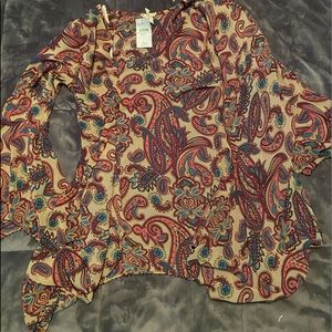 Paisley print kimono